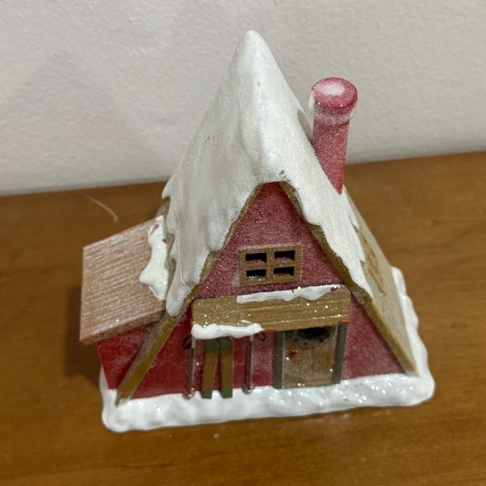 Target 2023 Christmas village a-frame ski chalet cabin bullseye light up decor